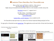 Tablet Screenshot of lanternchess.com